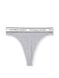 Хлопковые трусики тонг Victoria's Secret Logo Cotton High-Waist Thong Panty 415708QBV фото 3