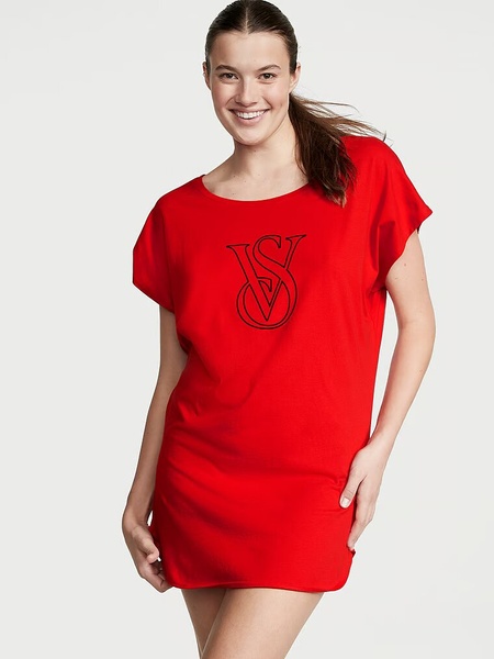 Ночная рубашка Victoria's Secret Lightweight Cotton Dolman Sleepshirt 817399QHK фото
