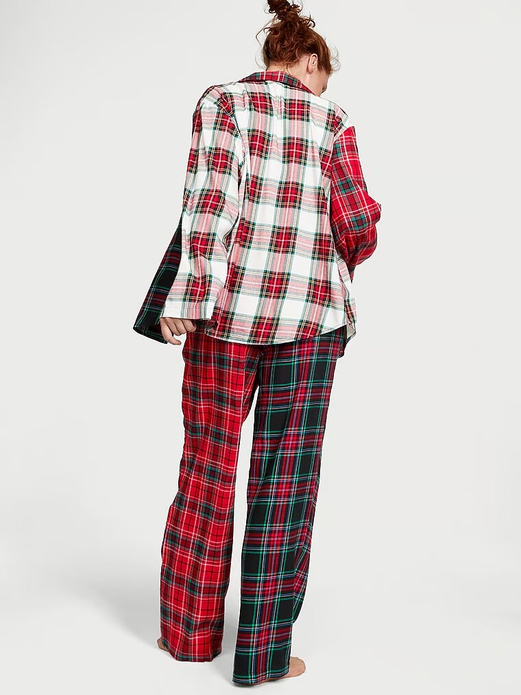 Фланелева піжама VICTORIA'S SECRET Flannel Long PJ Set 216277SJ2 фото