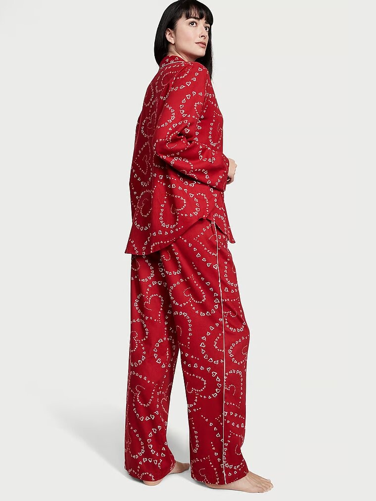 Фланелева піжама VICTORIA'S SECRET Flannel Long PJ Set 184900R4Q фото
