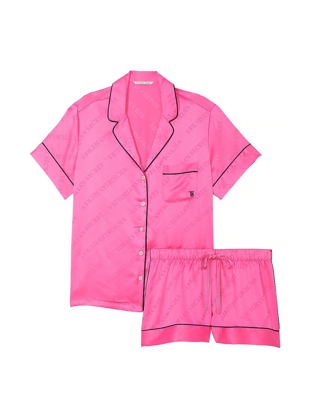 Піжама Victoria's Secret Satin Short Pajama Set 528150QAX фото
