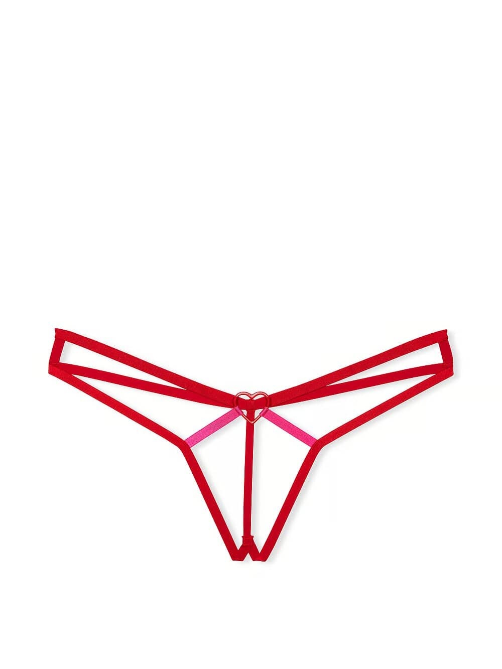 Комплект белья Victoria's Secret Very Sexy Heartware Open-Cup Strappy Demi Bra+ Thong Panty 194785QD4 фото