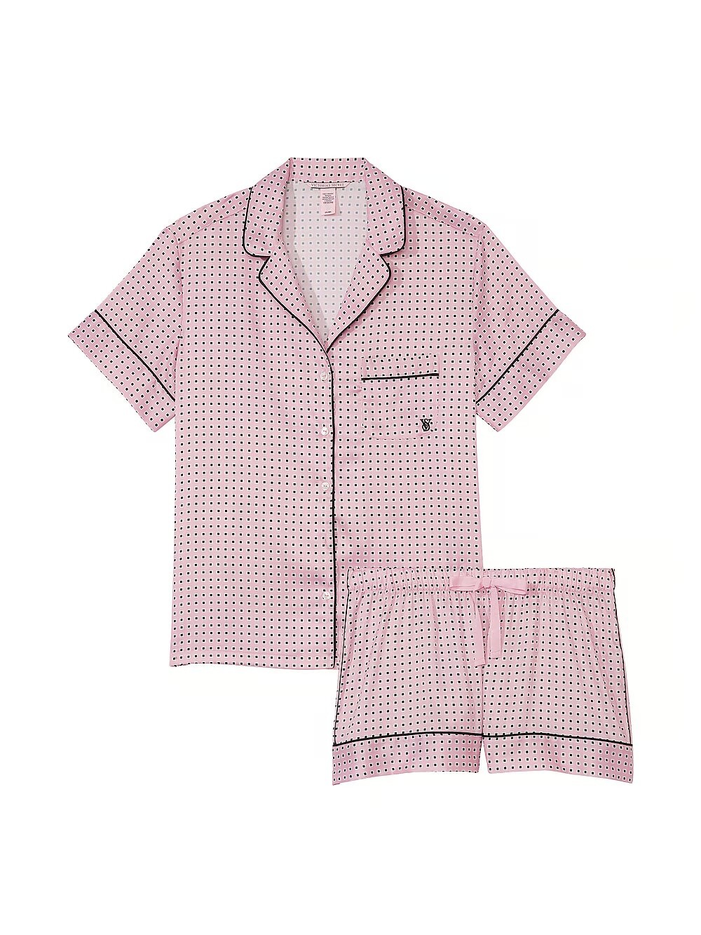 Пижама Victoria's Secret Satin Short Pajama Set 406058Q9Y фото