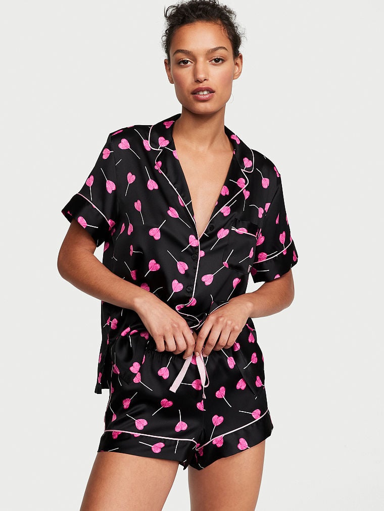 Пижама Victoria's Secret Satin Short Pajama Set 406058QWW фото