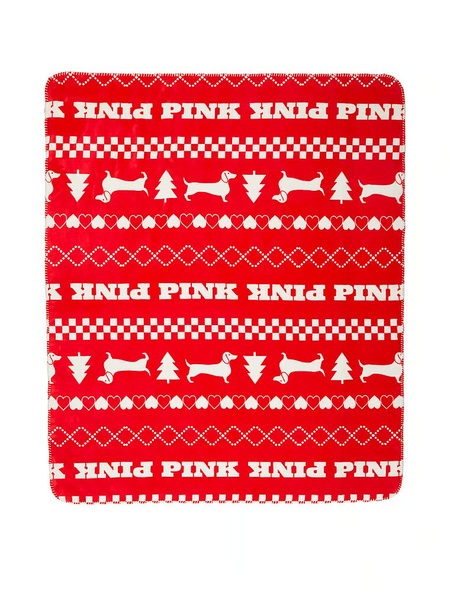 Теплый плед с логотипом PINK Victoria's Secret Cozy-Plush Blanket 412109QFN фото